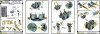 Master SM-350-094 USN 40 mm/56 Bofors quadruple mount ver.2 / with Mk-51 director - (resin, PE and turned parts) - (6pcs) 1:350 
